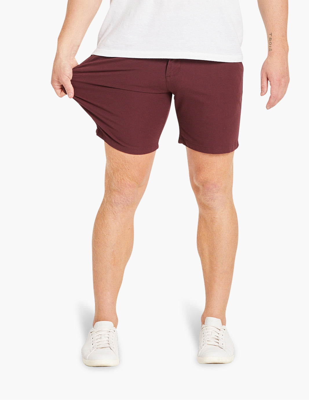 Maroon khaki shorts store