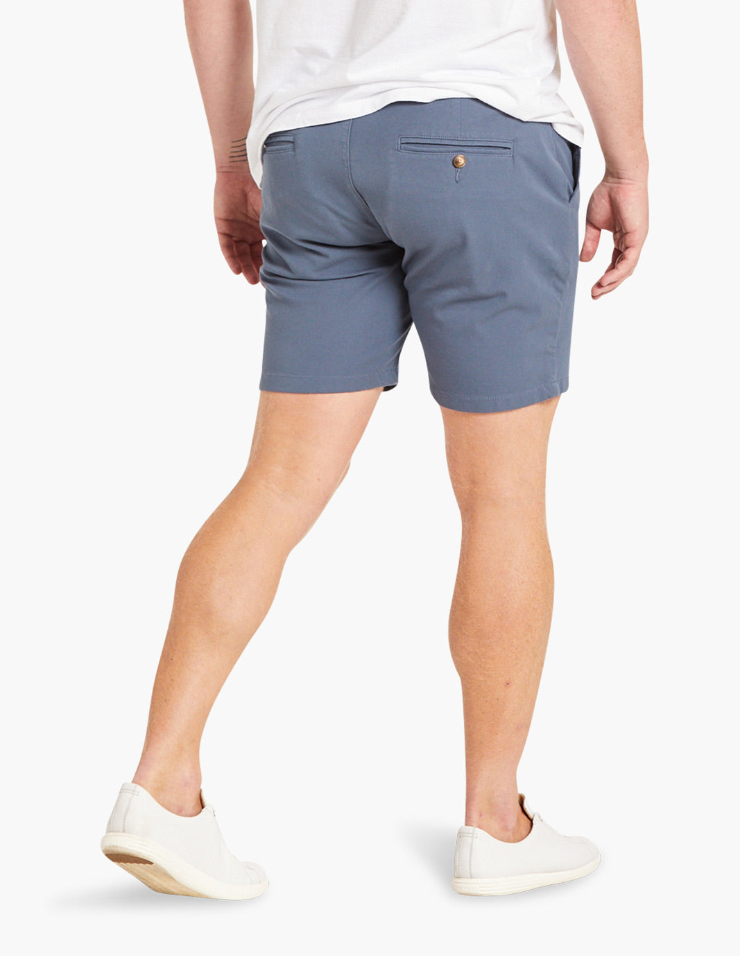 men's stretch chino shorts blue