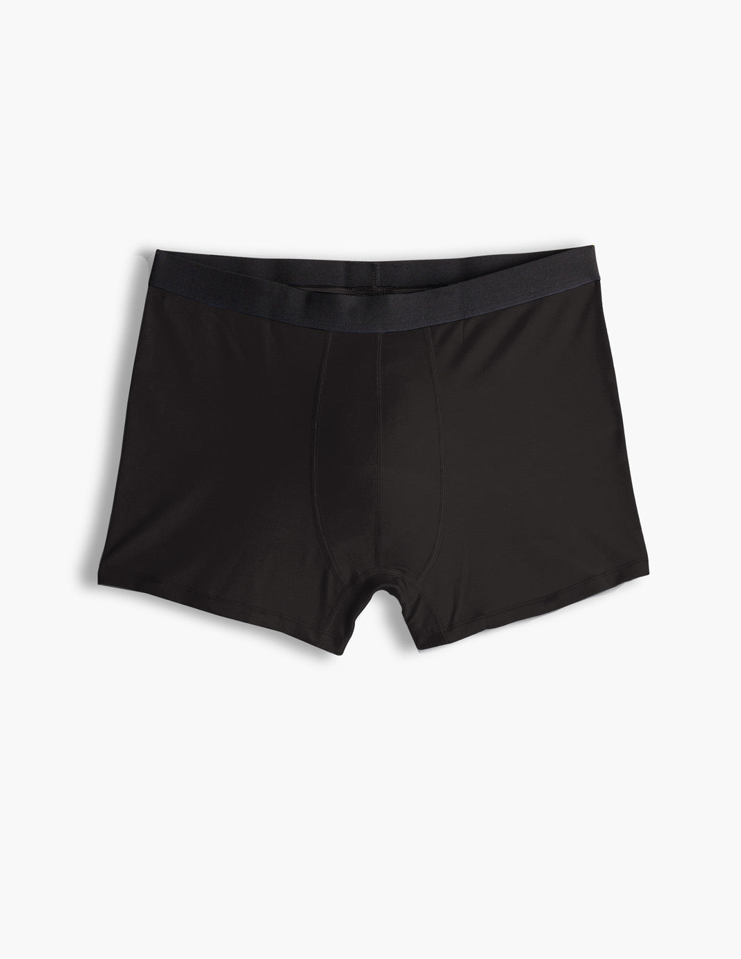 Black modal boxer briefs with a soft and comfortable fit