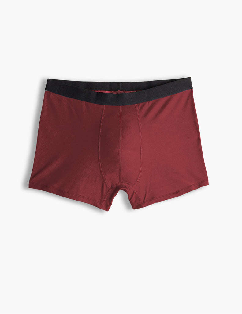modal comfortable soft men's underwear maroon
