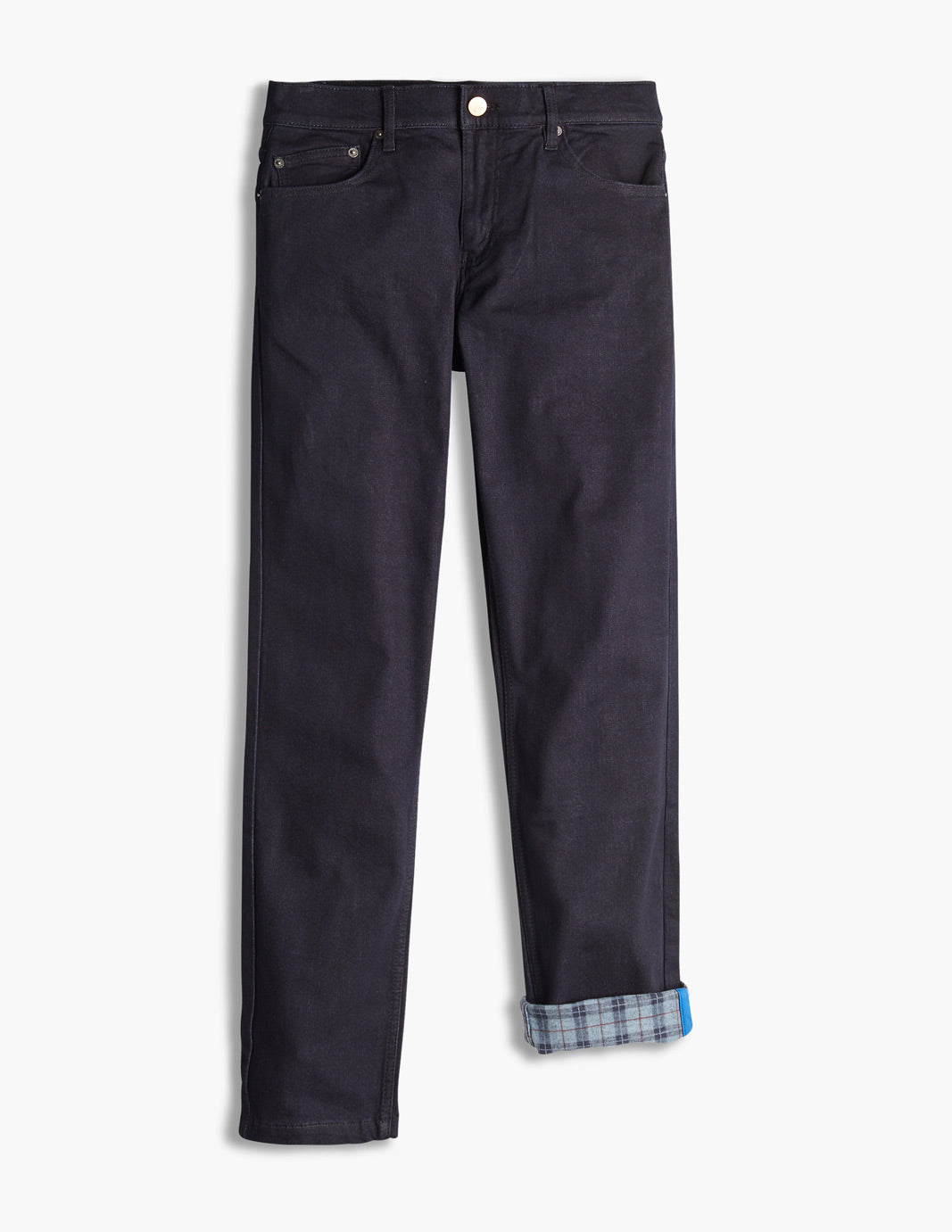 Mugsy Men's Dark Blue Flannel Lined Jeans
