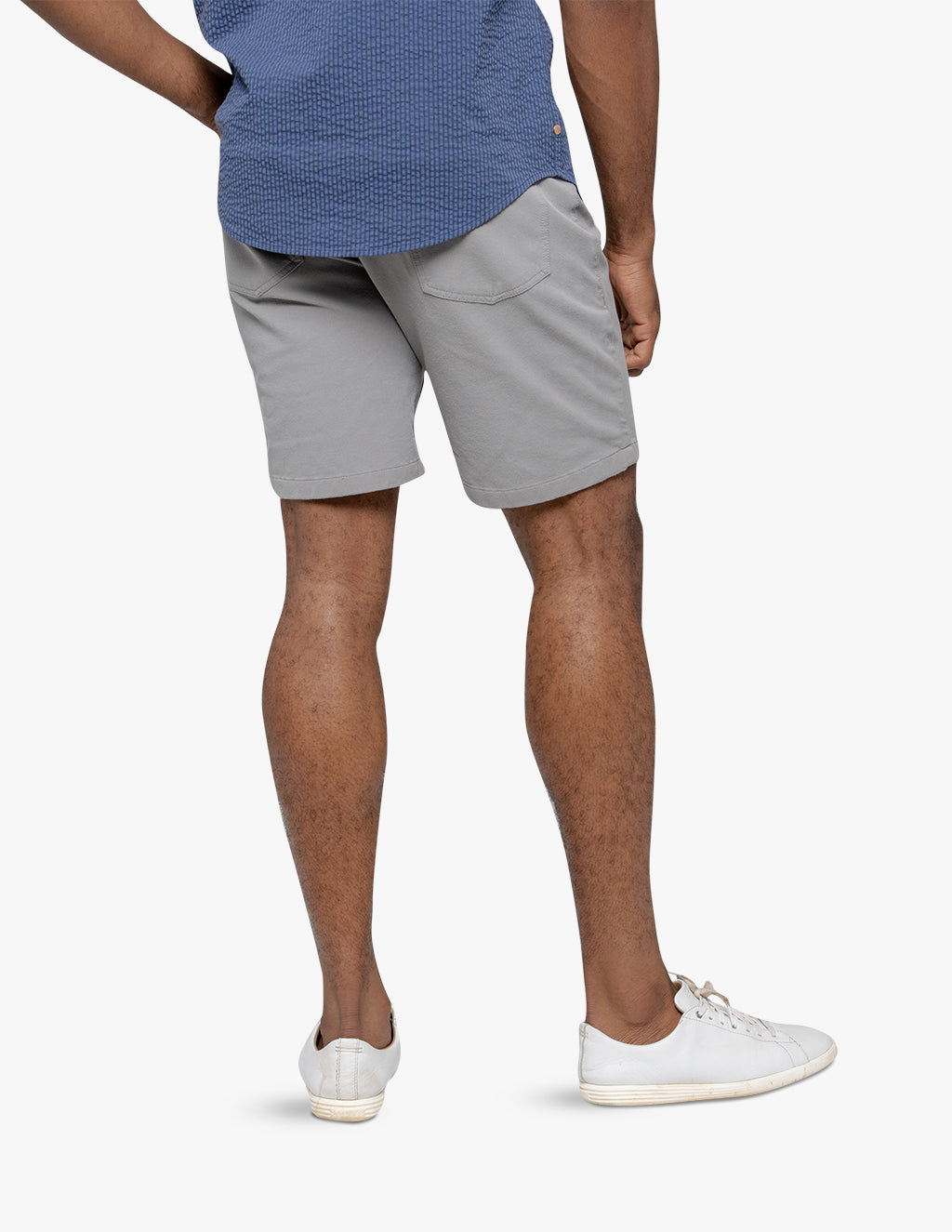 Damens Washed Gray Men's Chino Shorts - Comfortable Shorts