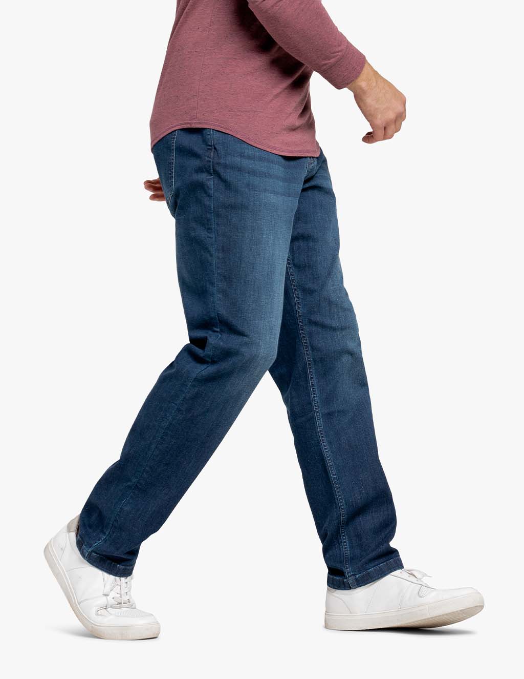 Relaxed Fit Dark Blue Men's Jeans - Comfortable Jeans by Mugsy