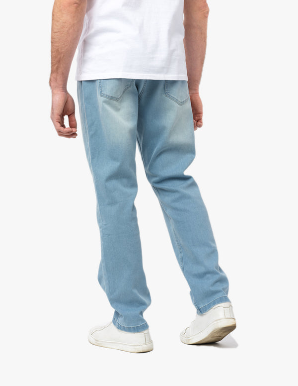 Boot Cut Light Blue Wash Men's Jeans - Comfortable Jeans by Mugsy