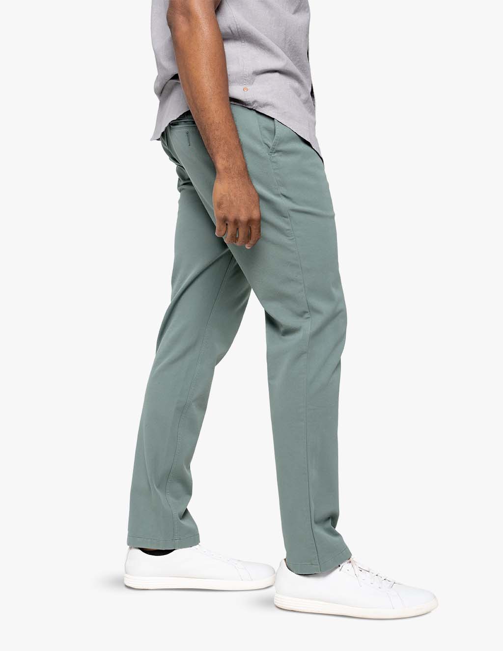 men's stretch chinos green