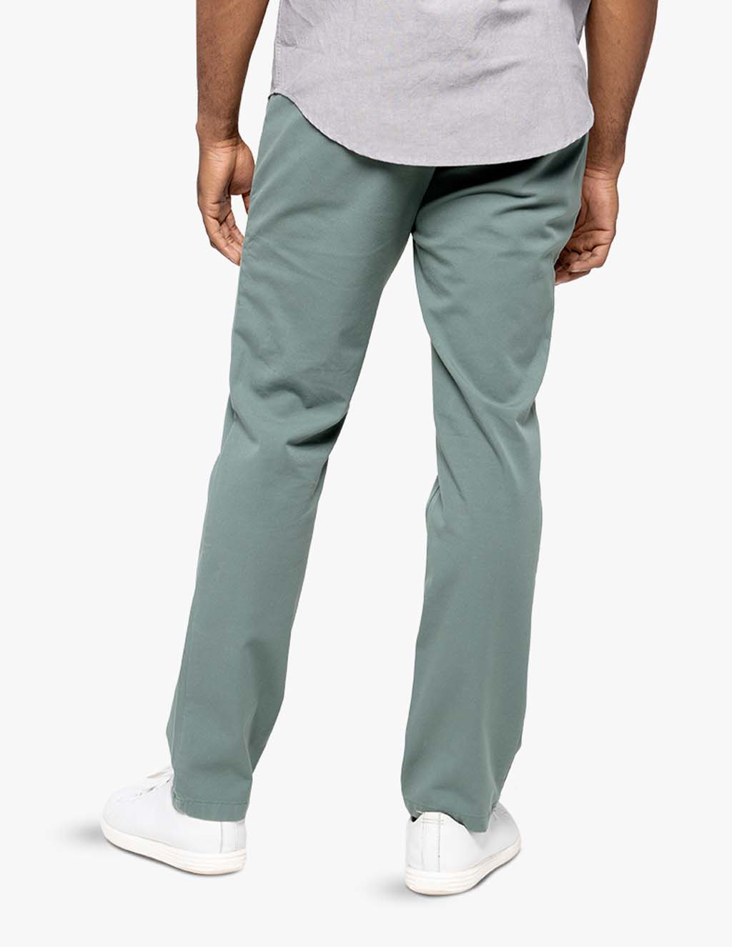 men's stretch chinos green