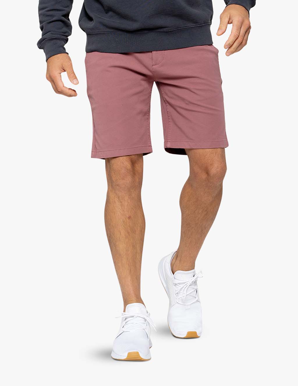 men's stretch chino shorts red
