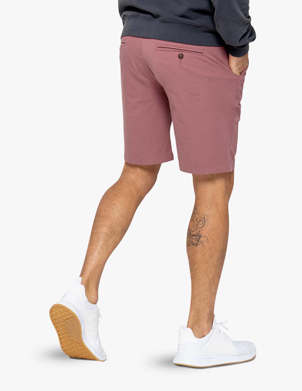 men's stretch chino shorts red